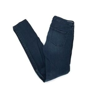 Bullhead Black Distressed Blue Denim Low Rise Jean Legging Womens Junior Size 5